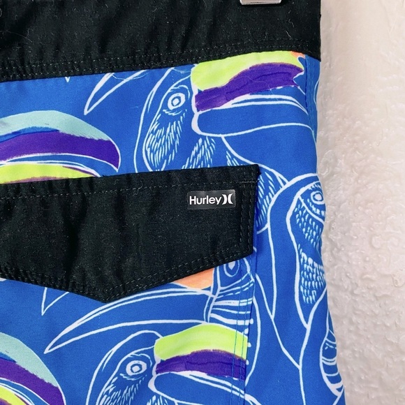 Hurley Basin Beach Birds Board Shorts Size 16/28 - Picture 4 of 6